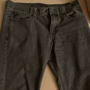 Express black boot cut jeans 33x34